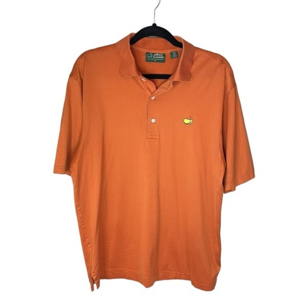 Vintage Masters Golf‎ Orange Polo Amen Corner 100% Pima Cotton Size Medium